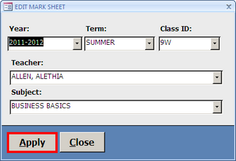 frmEditMarkSheet